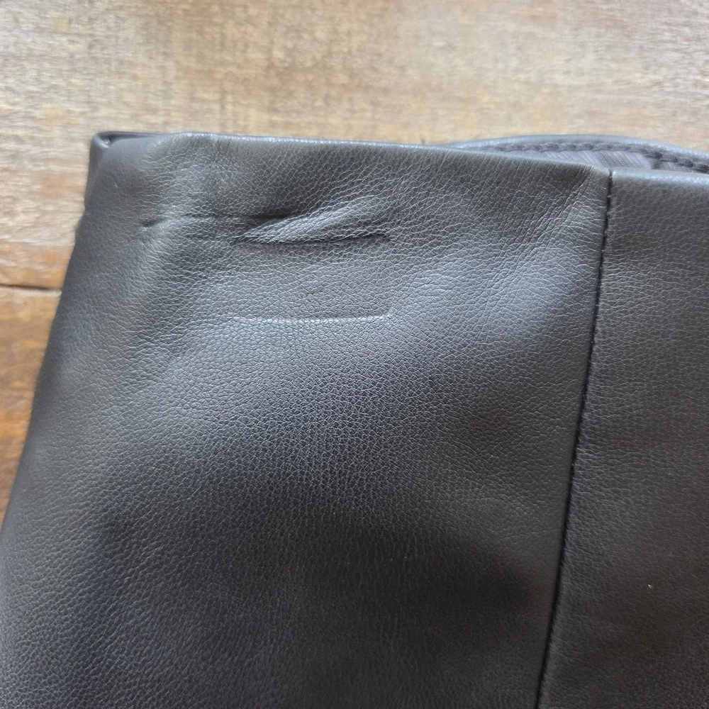 Mango Knotted Faux Leather Maxi Skirt Small Minimalist Winter Whimsigoth Black